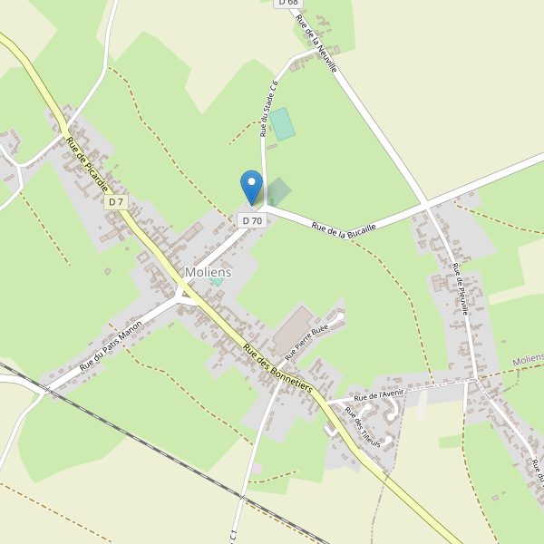 Carte des parkings à Moliens Thumbnail