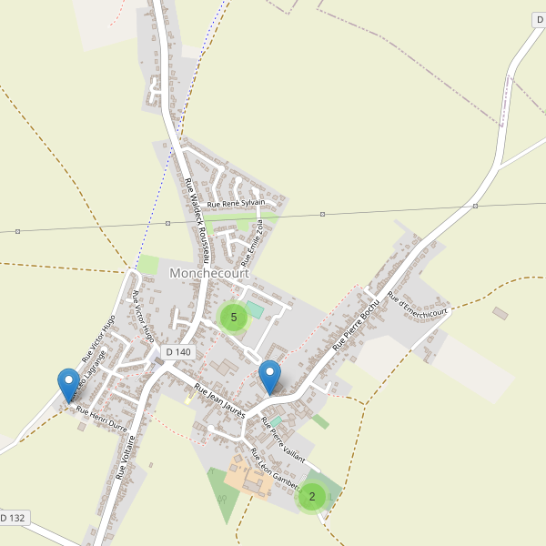 Carte des parkings à Monchecourt Thumbnail