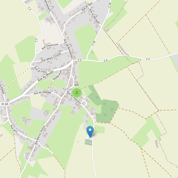 Carte des parkings à Nibas Thumbnail