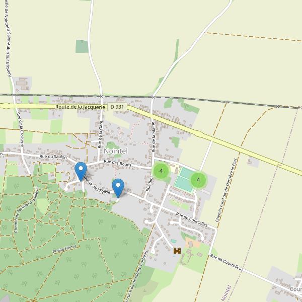 Carte des parkings à Nointel (Oise) Thumbnail