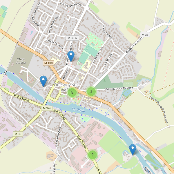 Carte des parkings à Quesnoy-sur-Deûle Thumbnail
