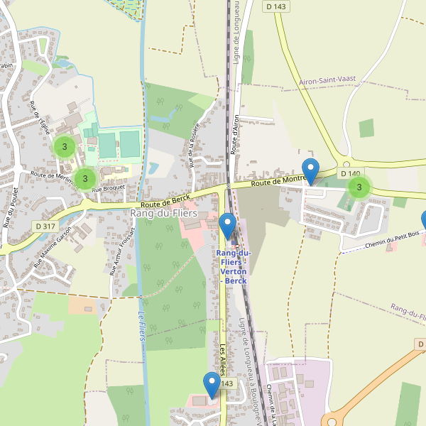 Carte des parkings à Rang-du-Fliers Thumbnail