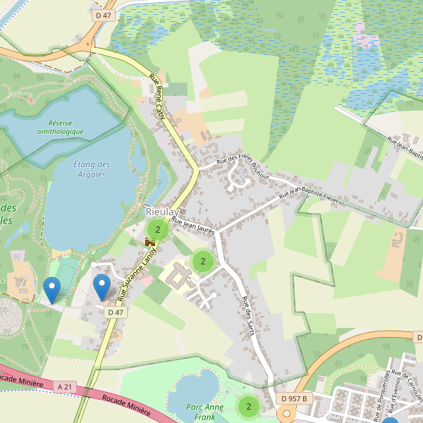 Carte des parkings à Rieulay Thumbnail