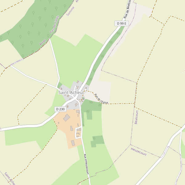 Carte des parkings à Saint-Acheul Thumbnail