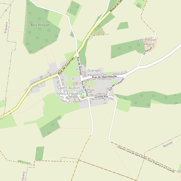 Carte des parkings à Saint-Aubin-sous-Erquery Thumbnail