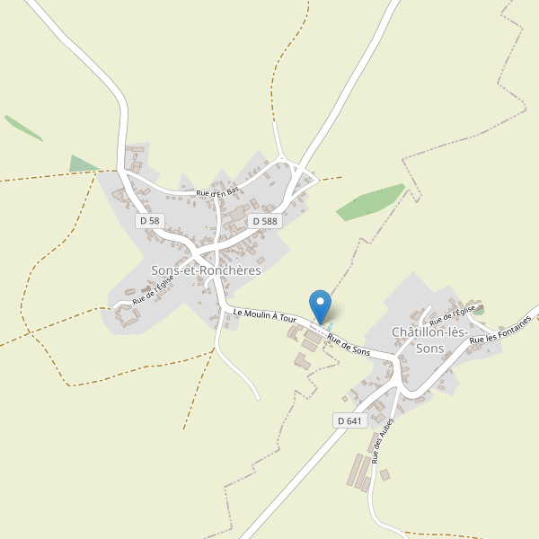 Carte des parkings à Sons-et-Ronchères Thumbnail