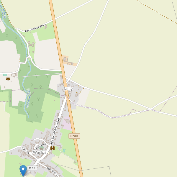 Carte des parkings à Tailly (Somme) Thumbnail