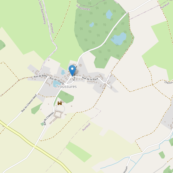 Carte des parkings à Troussures Thumbnail