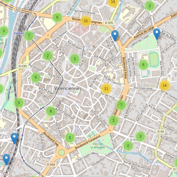 Thumbnail Carte des parkings à Valenciennes