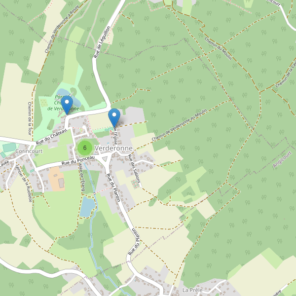 Carte des parkings à Verderonne Thumbnail