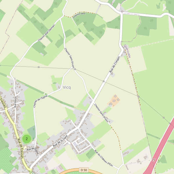 Carte des parkings à Vicq (Nord) Thumbnail