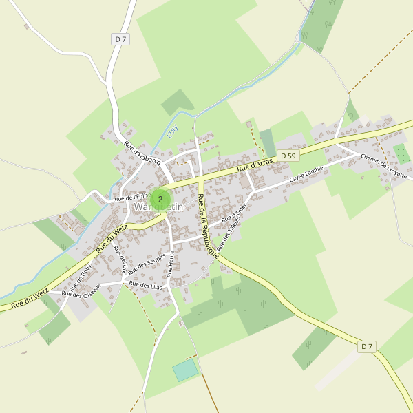 Carte des parkings à Wanquetin Thumbnail