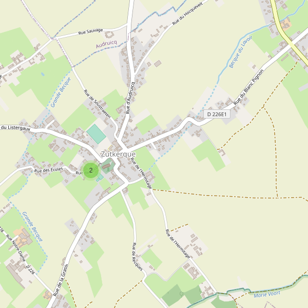 Carte des parkings à Zutkerque Thumbnail