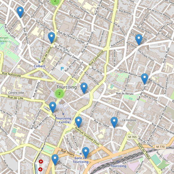 Carte des pharmacies à Tourcoing Thumbnail