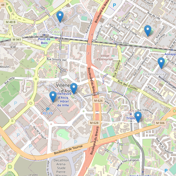 Carte des pharmacies à Villeneuve-d'Ascq Thumbnail