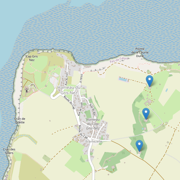 Carte des sites-archeologiques à Hameau du Gris-Nez Thumbnail