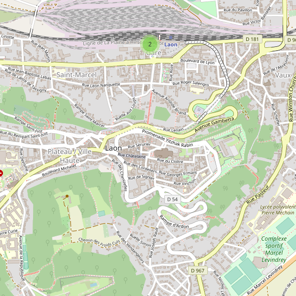 Carte des stationnement-velos à Laon Thumbnail