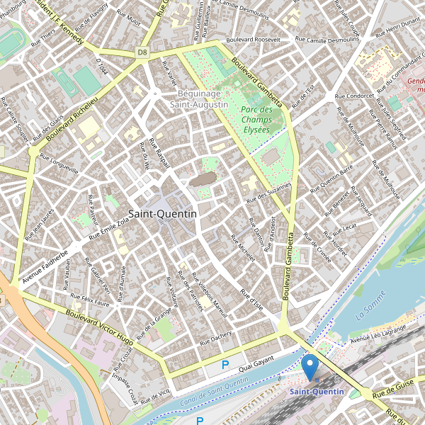 Carte des stationnement-velos à Saint-Quentin Thumbnail