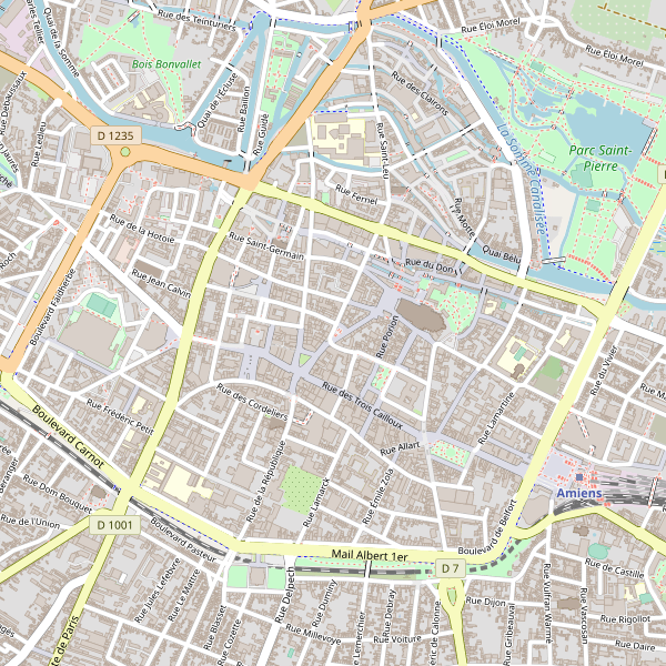 Carte des taxi à Amiens Thumbnail
