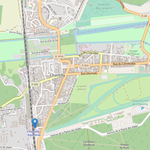 Carte des taxi à Chantilly Thumbnail