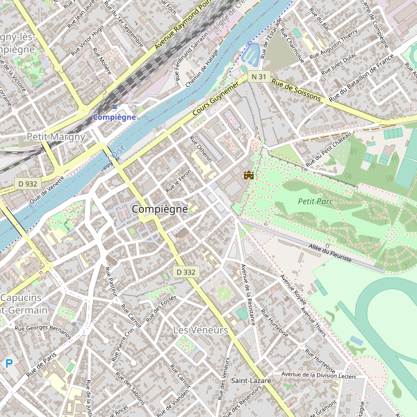 Carte des taxi à Compiègne Thumbnail