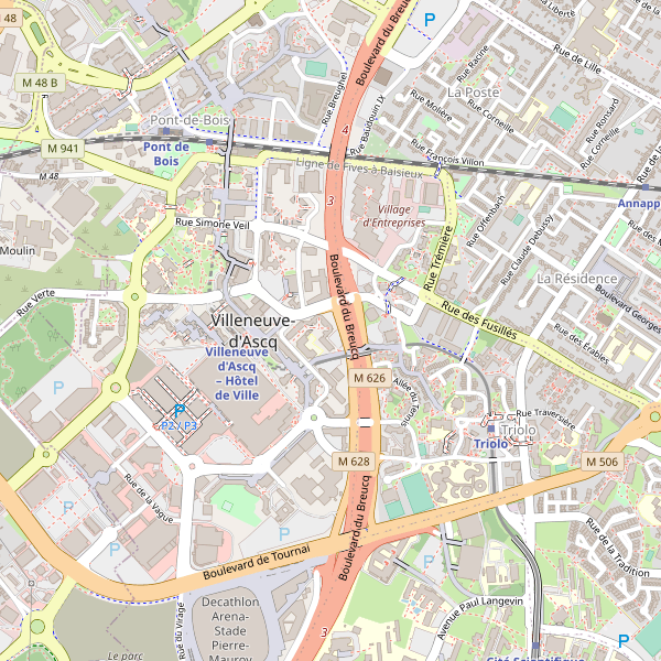 Carte des taxi à Villeneuve-d'Ascq Thumbnail