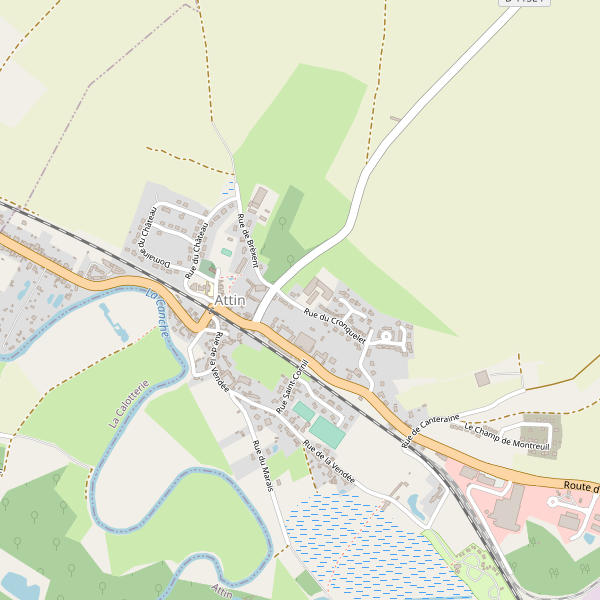 Carte des hotels à Attin Thumbnail
