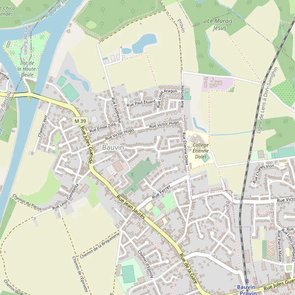 Carte des hotels à Bauvin Thumbnail