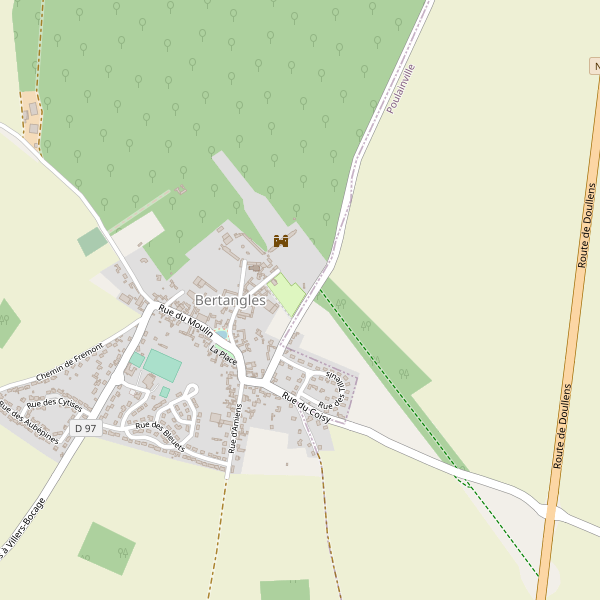 Carte des hotels à Bertangles Thumbnail