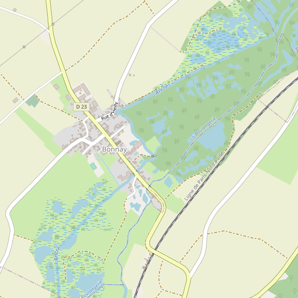 Carte des location-voiture à Bonnay (Somme) Thumbnail