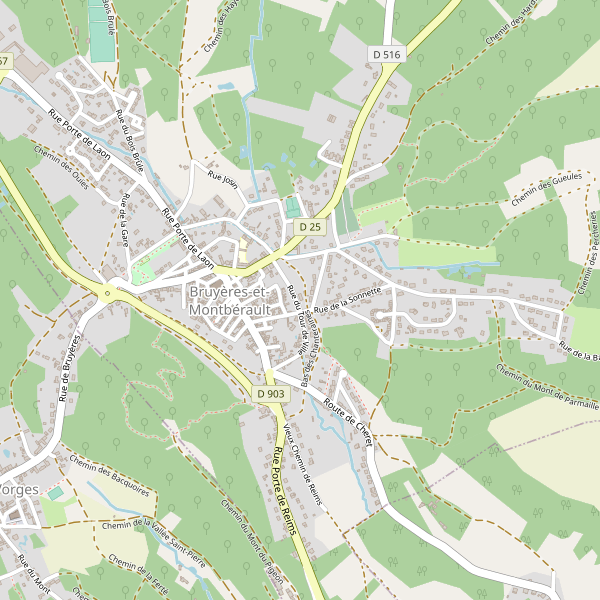 Carte des patisseries à Bruyères-et-Montbérault Thumbnail