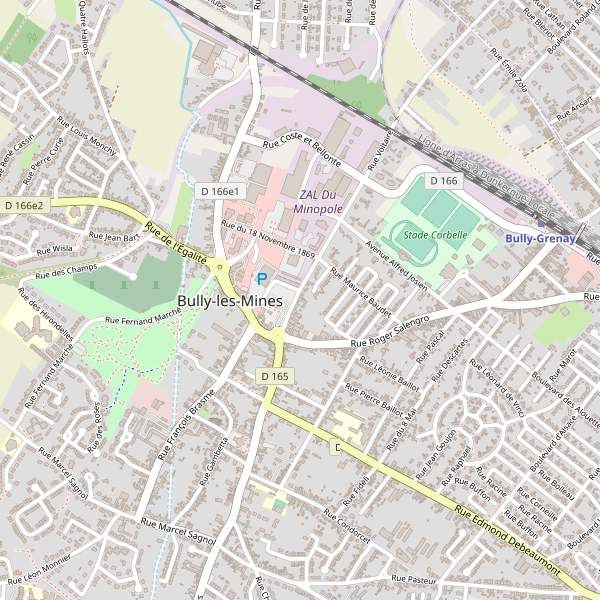 Carte des hotels à Bully-les-Mines Thumbnail