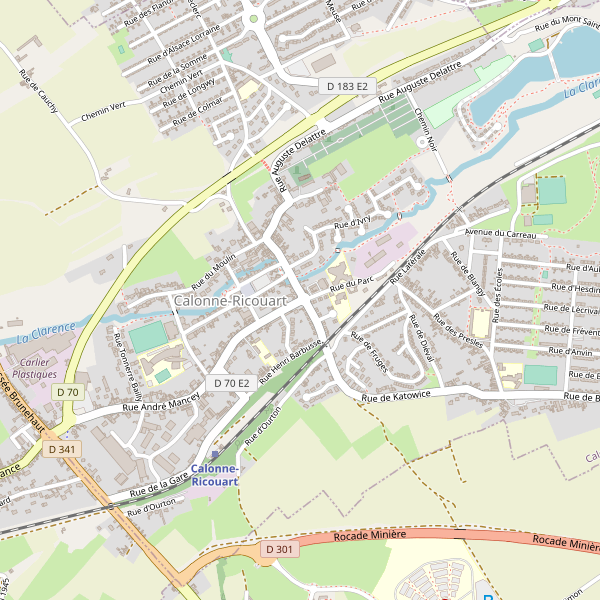 Carte des hotels à Calonne-Ricouart Thumbnail