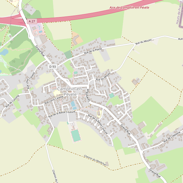 Carte des renseignements à Camphin-en-Pévèle Thumbnail