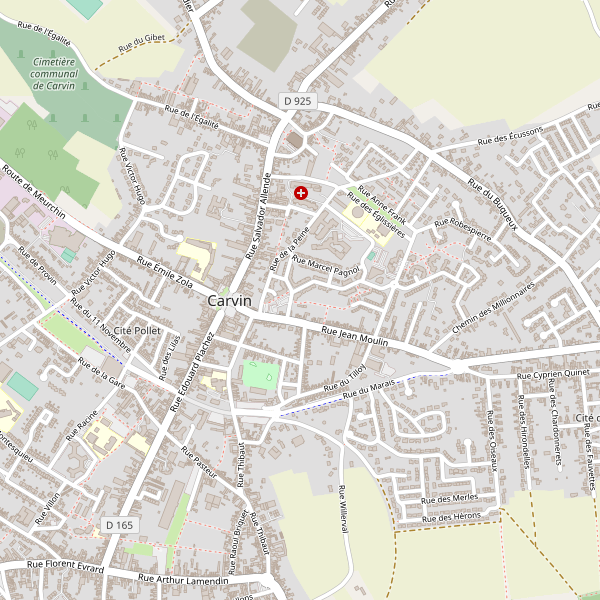 Carte des location-voiture à Carvin Thumbnail