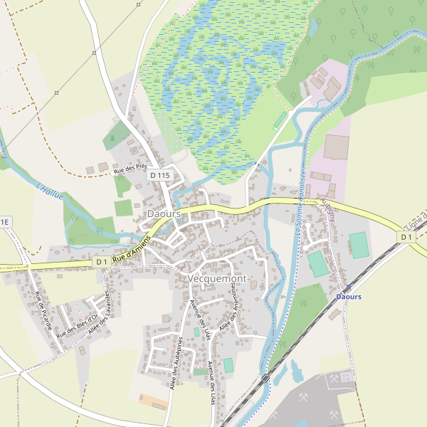Carte des bedandbreakfast à Daours Thumbnail