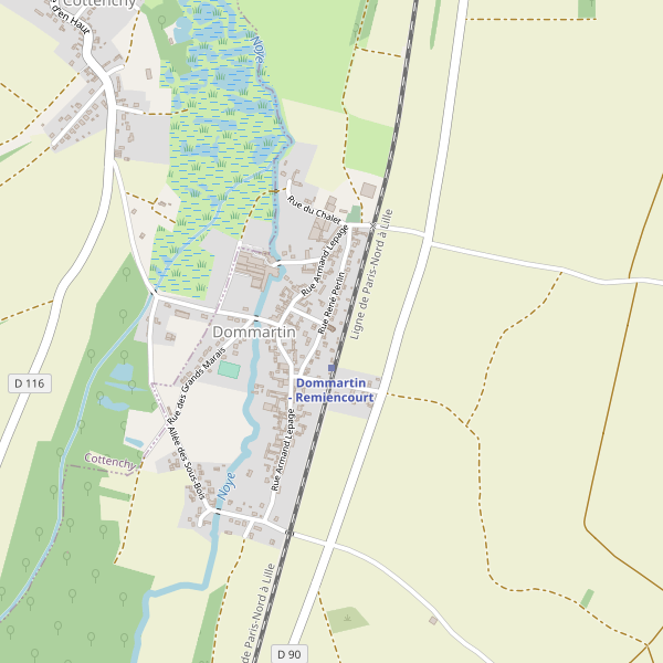Carte des marches à Dommartin (Somme) Thumbnail