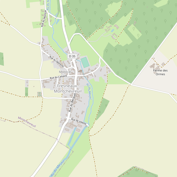 Plan de Fresneaux-Montchevreuil Thumbnail