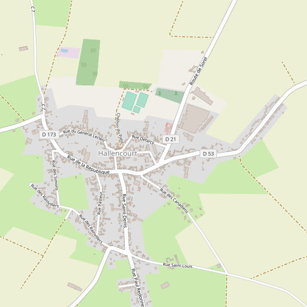 Carte des bedandbreakfast à Hallencourt Thumbnail