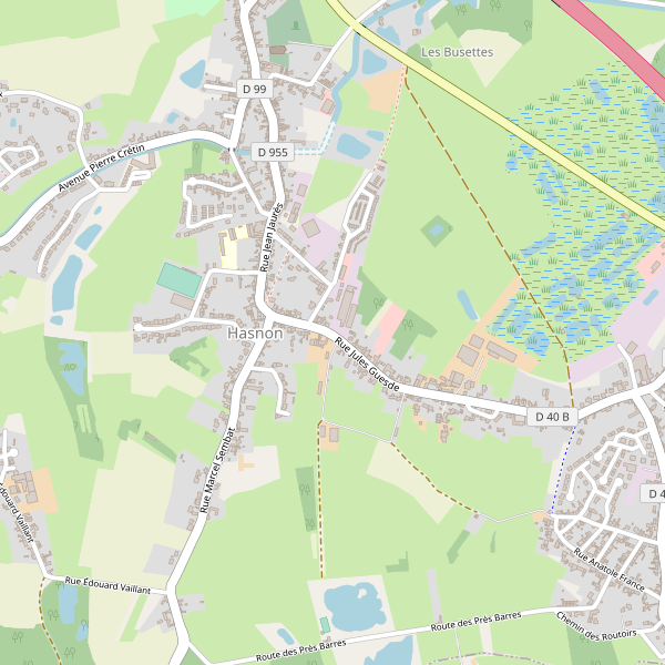 Carte des restaurants à Hasnon Thumbnail