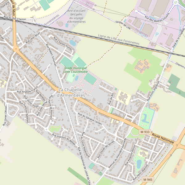 Carte des location-voiture à La Chapelle-d'Armentières Thumbnail