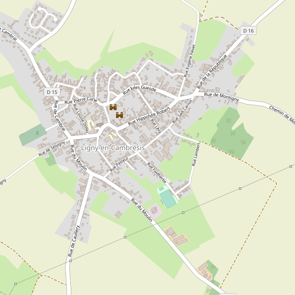 Plan de Ligny-en-Cambrésis Thumbnail