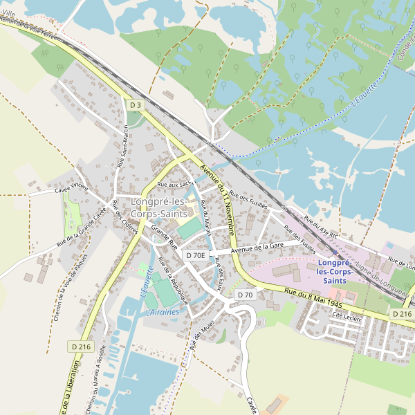 Carte des attractions à Longpré-les-Corps-Saints Thumbnail