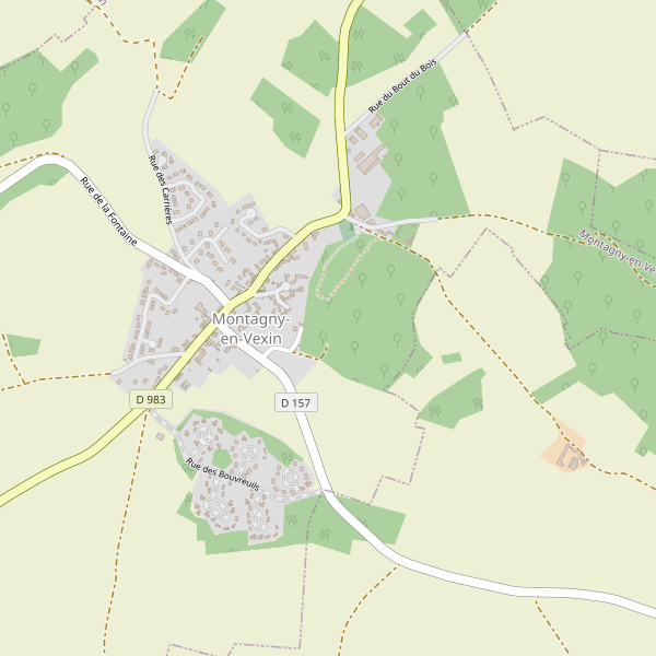 Carte des piscines à Montagny-en-Vexin Thumbnail