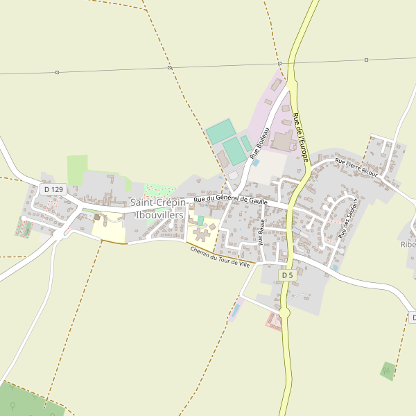 Carte des hotels à Saint-Crépin-Ibouvillers Thumbnail