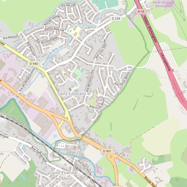 Carte des hotels à Saint-Léonard (Pas-de-Calais) Thumbnail
