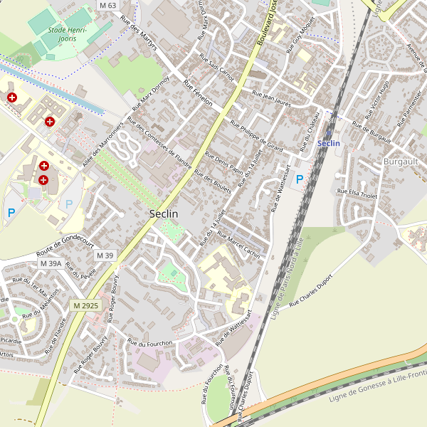 Carte des hotels à Seclin Thumbnail