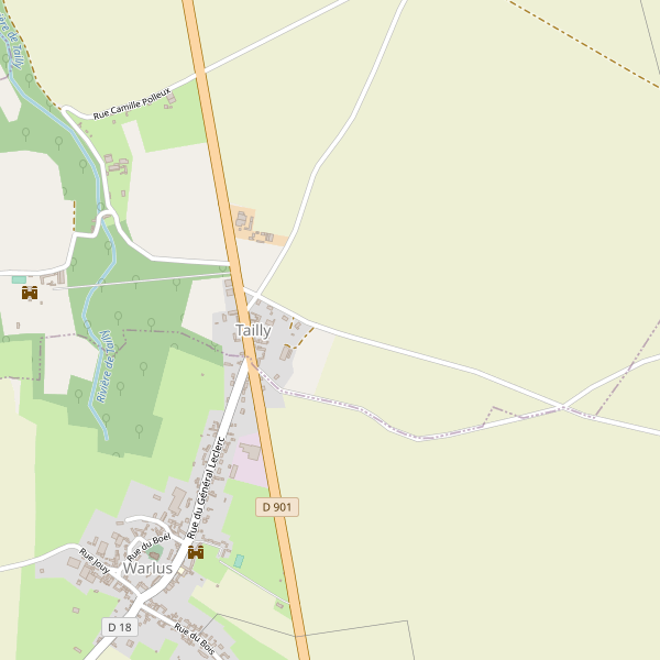 Carte des location-voiture à Tailly (Somme) Thumbnail