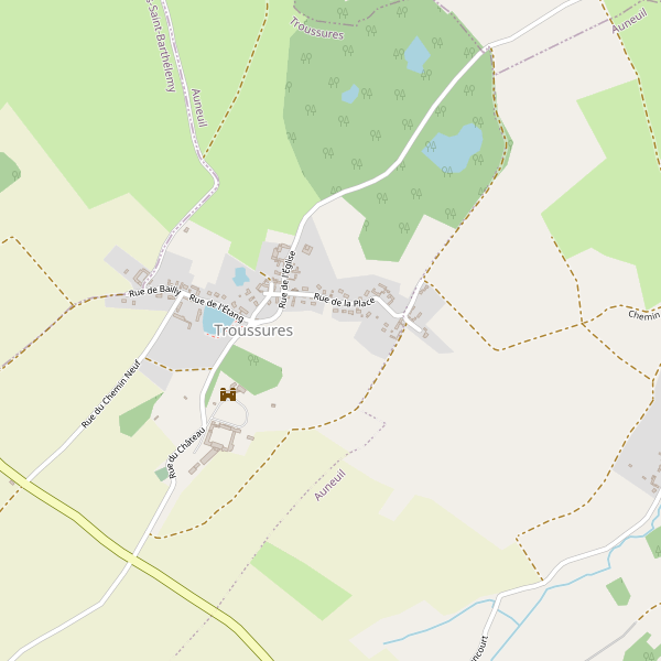 Carte des restaurants à Troussures Thumbnail