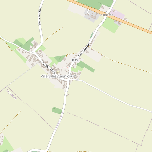 Plan de Villers-lès-Cagnicourt Thumbnail